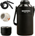 SHANGWU 40OZ Large Insulated Tumbler, 316 Food Grade Stainless Steel Vacuum Travel Cup, 24H Hot Cold for Camping Sports Outdoor(Gentleman Black, 40OZ 316 Stainless Steel Vacuum Insulated Water Bottle) by Unknown