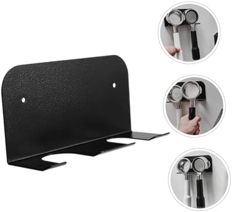 PRETYZOOM 3pcs Espresso Portafilter Wall-Mounted Holder Sturdy Coffee Portafilter Storage Rack Break Resistance Easy Installation Space-Saving Design for Kitchen and Coffee Bar Use - Image 4