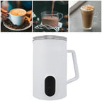 4 In 1 Electric Milk Frother 350ml Automatic Hot Cold Foam Maker Warmer for Latte Cappuccino Macchiato Quiet Machine US Plug 110V - Image 7