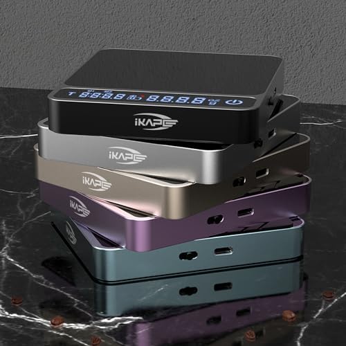 IKAPE Digital Coffee Scale, Premium Aluminium Espresso Scales with Timer, 2kg/0.1g High Precision Rechargeable Drip Espresso Scale with Tare Function, LED Display(Gold) - Image 6