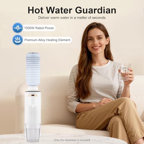 Instant Hot Water Dispenser, Child Safety Lock Memory Function Quick Heating Countertop Water Dispenser, 5-Temperature Settings Baby Bottle Water Dispenser for Home/Office, Baby Milk Tea Coffee - Image 4