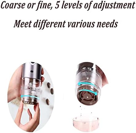 Portable Burr Coffee Grinder,Electric/Manual 2-in-1 Cafe Grind,Adjustable Burr Mill with 5 Precise Grind Scale and Ceramic Burr for Home Office and Travelling - Image 2