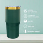 20 oz Tumbler Bulk Stainless Steel Tumblers with Lids and Straws Army Green - Image 3