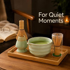 Ceramic Matcha Bowl Set with Bamboo Whisk and Holder for Japanese Tea - Image 6