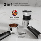 Electactic 20 Bar Professional Compact Espresso Cappuccino Machine with Auto Milk Frother, Stainless Steel Coffee Maker for Cappuccino, Latte - Image 4