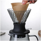 Immersion Dripper Coffee Maker Set Glass 02 Dripper Pour Over Coffee Making Set Immersion Dripper Switch Drip Coffee Accessories(Dripper-Transprent) - Image 5
