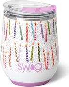 Swig Life 12oz Insulated Wine Tumbler with Lid, Make a Wish by SwigLife