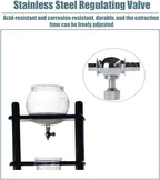 1000ml Cold Brew Drip Tower, Glass Coffee Dripper Maker, Slow Drip Japanese Cold Brew Maker, Detachable Glass Cold Brew Maker with Reusable Drip Filter, Coffee Lover - Image 4