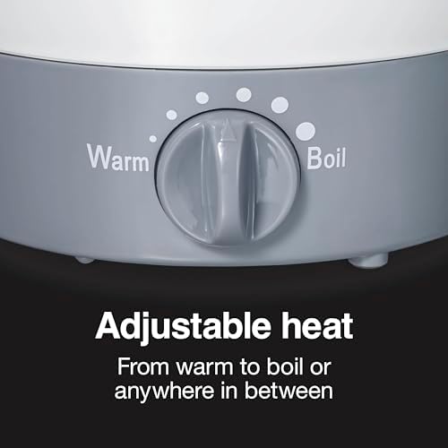 Proctor Silex 32oz Adjustable Temperature Hot Pot, Electric Kettle for Tea, Boiling Water, Cooking Ramen, Noodles and Soup, PFAS-Free Nonstick Coating, White (48507MN) - Image 6