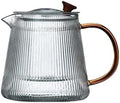 Loose Leaf Teapot Glass Teapot Kettle Infuser Pot with Removable Strainer Hand Blown Borosilicate Stovetop Heating Spout Comfortable Handle S, 800ML by Unknown