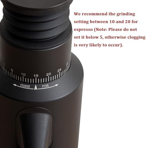 beanglass T64 Single Dose Coffee Grinder, 64mm Flat Burrs Electric Espresso Grinder (Black) - Image 2
