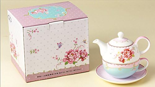 Jusalpha Porcelain Teapot for One, Rose - Image 5