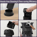 4L Espresso Knock Box, Coffee Grounds Disposal and Recycle Trash Can with Brush, Towel and 100 pcs Collecting Bags, Barista Essential Coffee Accessory for Cafe Shop Home Bars Office Work Breakroom - Image 4