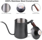Generic Pour Over Kettle 304 Stainless Steel Gooseneck Kettle with thermometer, Good-Grade Easy-Clean, Suitable for Pour-over Coffee, French Press and Tea, 600ml - Image 3