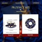 bone china tea cups coffee cups set of 2 fine coffee cups tea cup set with exquisite packaging - Image 2