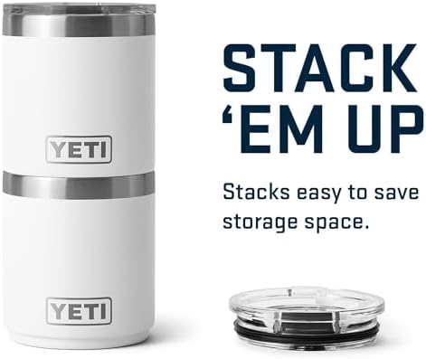 YETI Rambler 10 oz Ceramic Lined Lowball 2.0, Vacuum Insulated with MagSlider Lid, White - Image 5