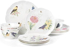 Lenox Butterfly Meadow Flutter Porcelain 12-Piece Dinnerware Set for 4 by Lenox