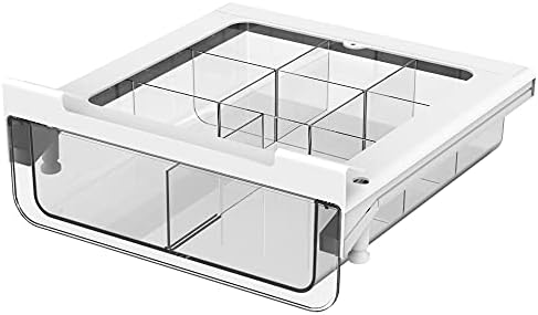 vacane Compact-depth Under Shelf Basket Organizer, Under Shelf Storage Drawer Pull Out, Under Cabinet Basket Hanging Holder for Cupboard Cabinet Pantry Kitchen, Add-on Space Saver by vacane