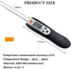 Digital Instant Read Food Kitchen Thermometer Foldable Meat Cooking Thermometer for Liquids Oil Water Deep Fry BBQ Grill Smoking Baking Milk Coffee and More with Probe for Kitchen or Outdoor, black - Image 5