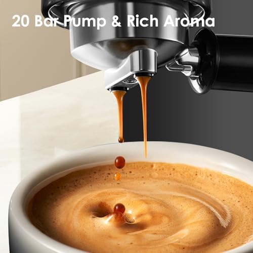 Geek Chef Espresso Machine 20 Bar, Cappuccino Coffee Maker with Frother - Image 2
