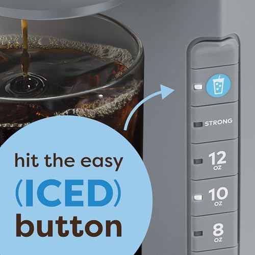 Keurig K-Iced Coffee Maker, Single Serve K-Cup Pod Iced Coffee Maker, With Hot and Cold Coffee Capabilities, Brews Any K-Cup Pod, Gray - Image 3