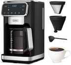 Gevi Touchscreen 12-Cup Coffee Maker, Bold & Iced Brew, Glass Carafe by Gevi