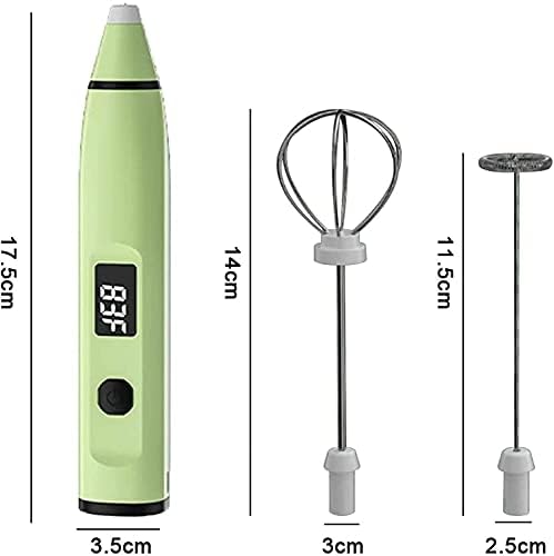 Electric Milk Frother, Automatic Milk Foam Maker for coffee, Matcha, Hot Chocolate Stainless Steel Whisk Battery Operated Mini Drink Mixer Blender (Color : Blue) - Image 2
