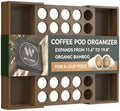 Bamboo Coffee Pod Drawer Organizer for K-Cups,35 Pods by WELLWENG