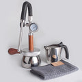 Milk Frother and Steamer for Camping, Outdoor Steam Boiling Water Frothing Machine, with 350 Ml Kettle, 3-hole Steam Nozzle, Pressure Gauge, Adjustable Angle, for Make Milk Foam by Unknown