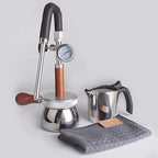 Milk Frother and Steamer for Camping, Outdoor Steam Boiling Water Frothing Machine, with 350 Ml Kettle, 3-hole Steam Nozzle, Pressure Gauge, Adjustable Angle, for Make Milk Foam by Unknown