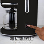 Nostalgia Classic Retro 10 Cup Coffee Maker, Black - Image 4