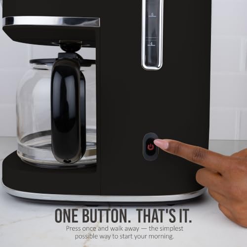Nostalgia Classic Retro 10 Cup Coffee Maker, Black - Image 4