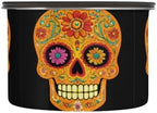Stainless Steel Coffee Storage Containers with Airtight Lid, Sugar Skull Flower Mexican 17oz Food Storage Container Kitchen Canister for Tea, Coffee Beans, Ground, Sugar Storage - Image 2