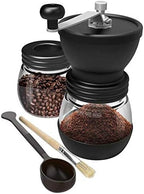 Coffee Accessories Portable Manual Coffee Machine, Grinder Adjustable Ceramic Burr Mill Hand Crank Household Crusher Coffee Bean Tools Household Office (Color : B) - Image 6