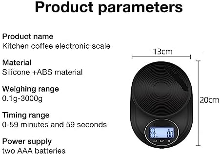 Coffee Scale with Timer Electronic Scale Built-in Auto Timer Pour Over Espresso Smart Coffee Scale Kitchen Scales - Image 6