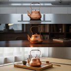 Rust-Resistant Stovetop Tea Kettle | Hammered, Copper Tea Kettle, Elegant, Pot, for Kitchen - Image 4