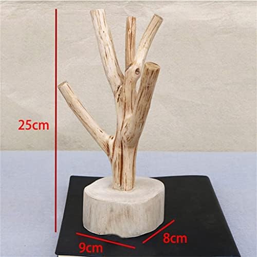 Tree Shape Solid Wood Coffee Tea Cup Drain Storage Holder Stand Home Kitchen Mug Display Rack (Color : Wood color, Size : 9x8x25cm) - Image 2