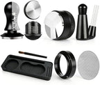 7 PCS Espresso Accessories Set with 53.3mm Spring Loaded Tamper by HRBLY-001