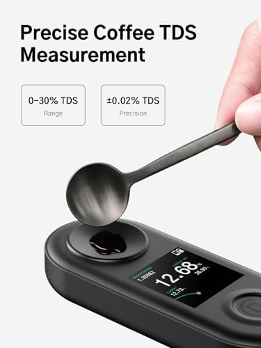 Coffee Brewing Control System – Coffee TDS Refractometer and Digital Scale with Timer, 0.02% Precision, 0.1g Resolution, Smart App, Rechargeable, Ideal for Pour Over and Espresso - Image 5