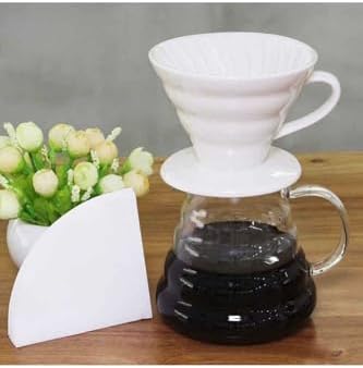 SODEF V60 02 Ceramic Pour Over Coffee Dripper White 102ml Capacity for Brew - Image 4
