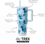 Simple Modern Disney 40 oz Tumbler with Handle and Straw Lid | Insulated Stainless Steel Water Bottle Travel Mug | Gifts for Women Men | Trek Collection | 40oz | Tropical Stitch - Image 2