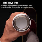 Fellow Carter Cold 20 oz Ceramic Lined Insulated Tumbler with Straw Lid - Image 5