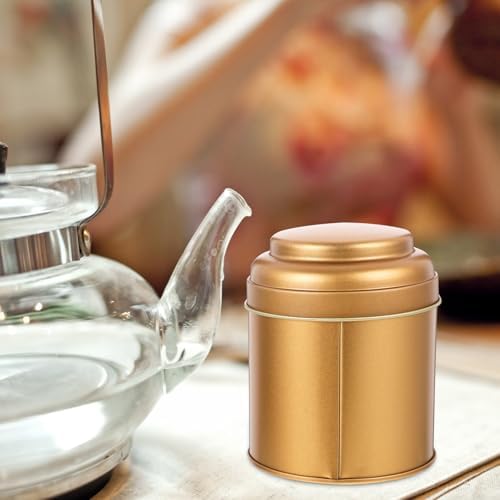 6pcs Double Lid Tea Canisters with Lids, Matte Rose Gold Tinplate Airtight Tea Tins for Loose Leaf Storage, Household Candy and Coffee Jars for Kitchen Organization - Image 6