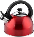 Magefesa Sabal Stainless Steel Whistling Tea Kettle, 2.1 Qt, Drip-Free Pouring Spout, Ergonomic Handle, Removable Lid by Magefesa