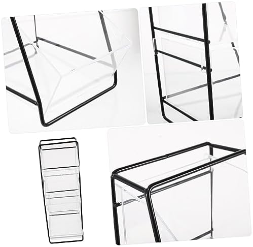 BESPORTBLE 1 Set Pen Organizer for Desk Containers Tea Packet Tea Bag Creamer Sweetener Sugar Tea Packet Rack Shelf Vertical Tea Organizer Teabags Metal Milk Tea Pantry Coffee Bag re-usable - Image 6
