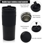 Portable Coffee Maker French Press Insulated Mug With Double Walled Insulated Vacuum Coffee Tea Mug For Travel Outdoor(1pec) - Image 4