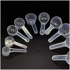 5PCS Plastic Measuring Spoon Set, Coffee Scoop with Scale - Image 3