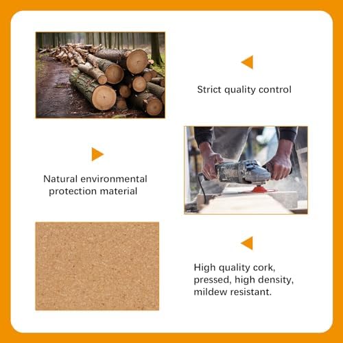 15 Pcs Cork Coasters with Lip,Protect Your Table from Beverage Leak-Proof Cork Cup Holder,Non-Slip,Absorbent and Reusable Coasters for Drinks,Suitable for use with Most Types of Mugs (Pack of 4) - Image 6