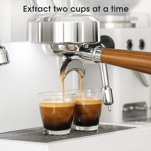 58mm Portafilter with Double Spout Fits E61, Flair 58, ECM, Rancilio Silvia - Image 3