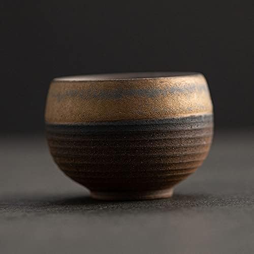 (Set of 6)Handmade Small Clay Pottery Teacup Set Japanese Asian Tradition Aesthetic Ceramic Porcelain Tea Cup Chado Zen - Image 5